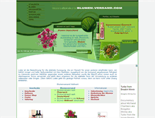 Tablet Screenshot of blumen-versand.com